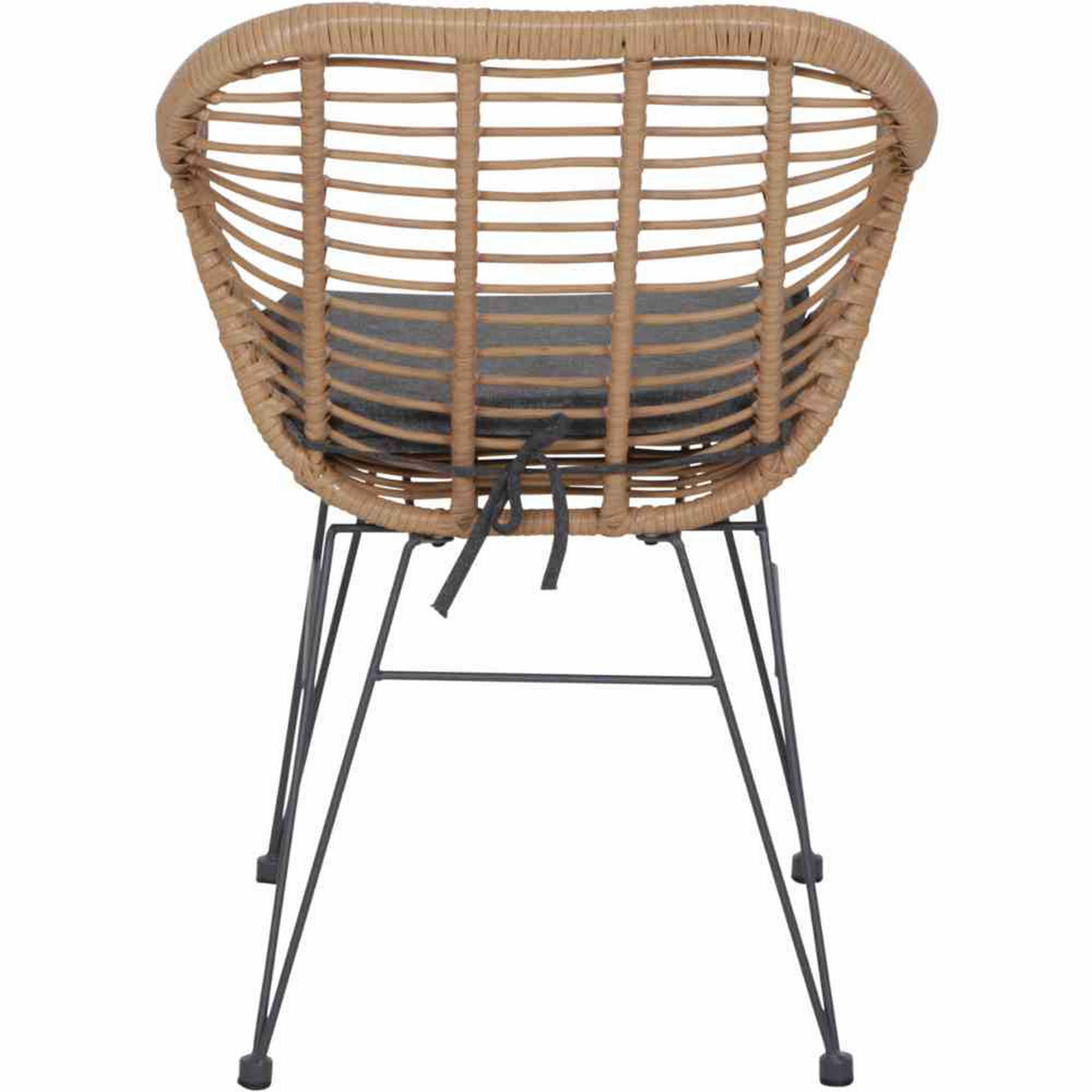 Balkonmöbelset 'Tiros' schwarz 3-teilig