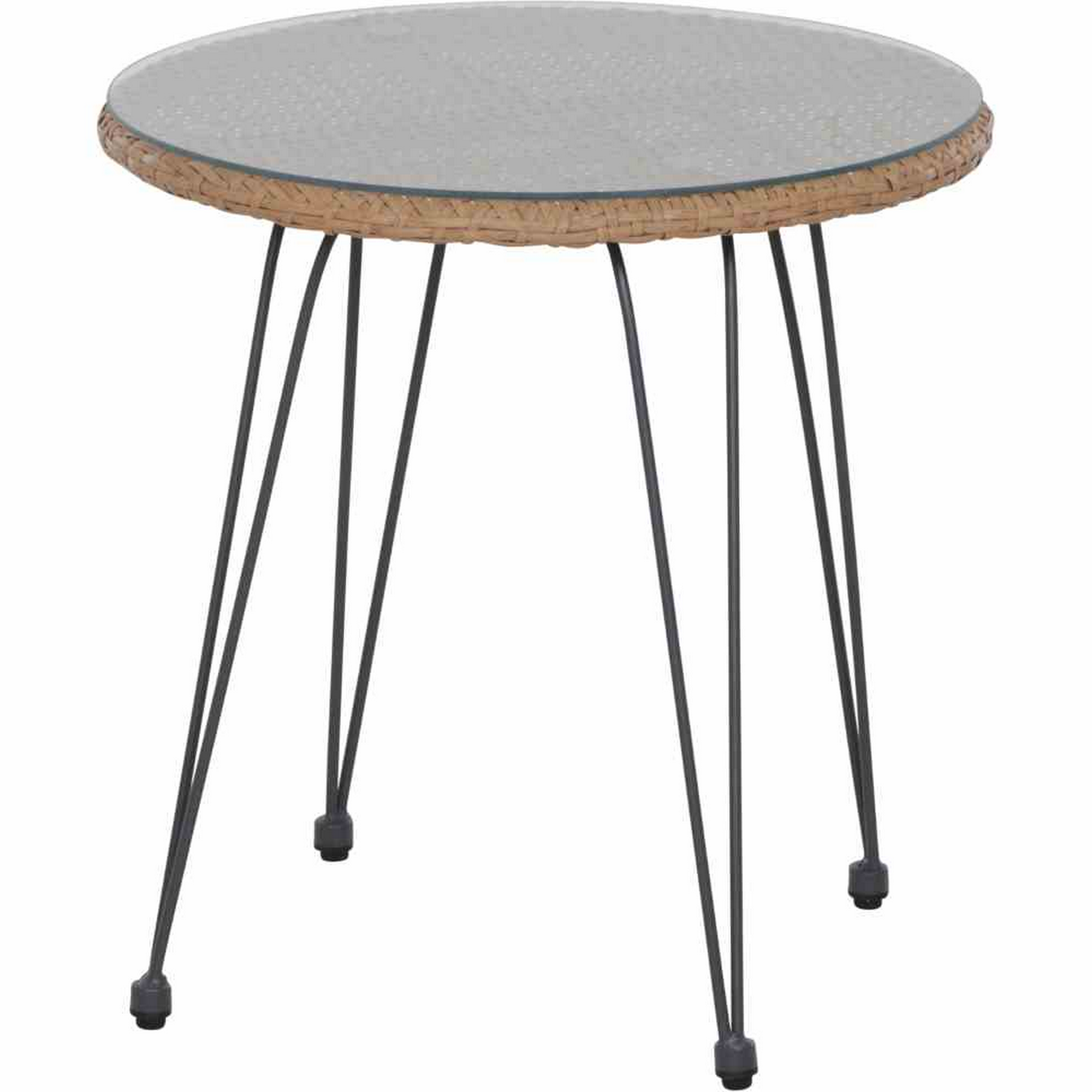 Balkonmöbelset 'Tiros' schwarz 3-teilig