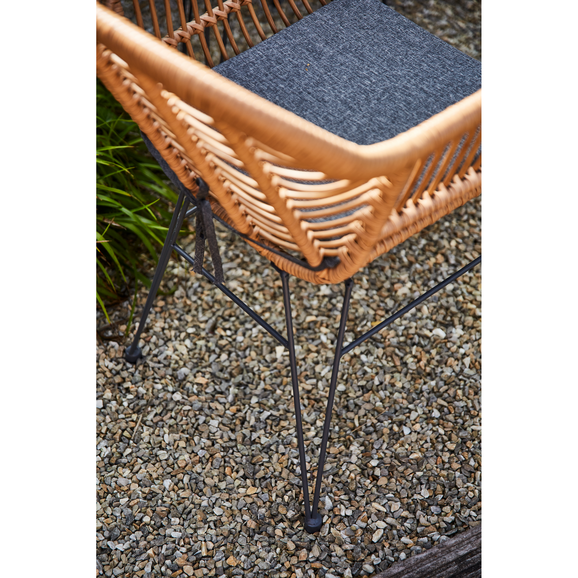 Balkonmöbelset 'Tiros' schwarz 3-teilig