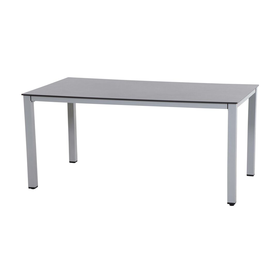 Grauer Gartentisch Sola 160x90cm