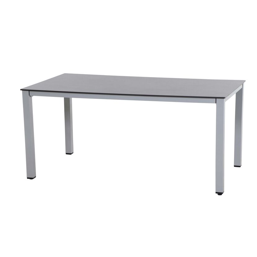 Grauer Gartentisch Sola 160x90cm