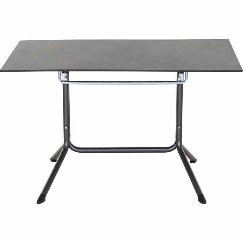Gartentisch 'Sola' klappbar Stahl/Holz anthrazit 80 x 71 x 120 cm