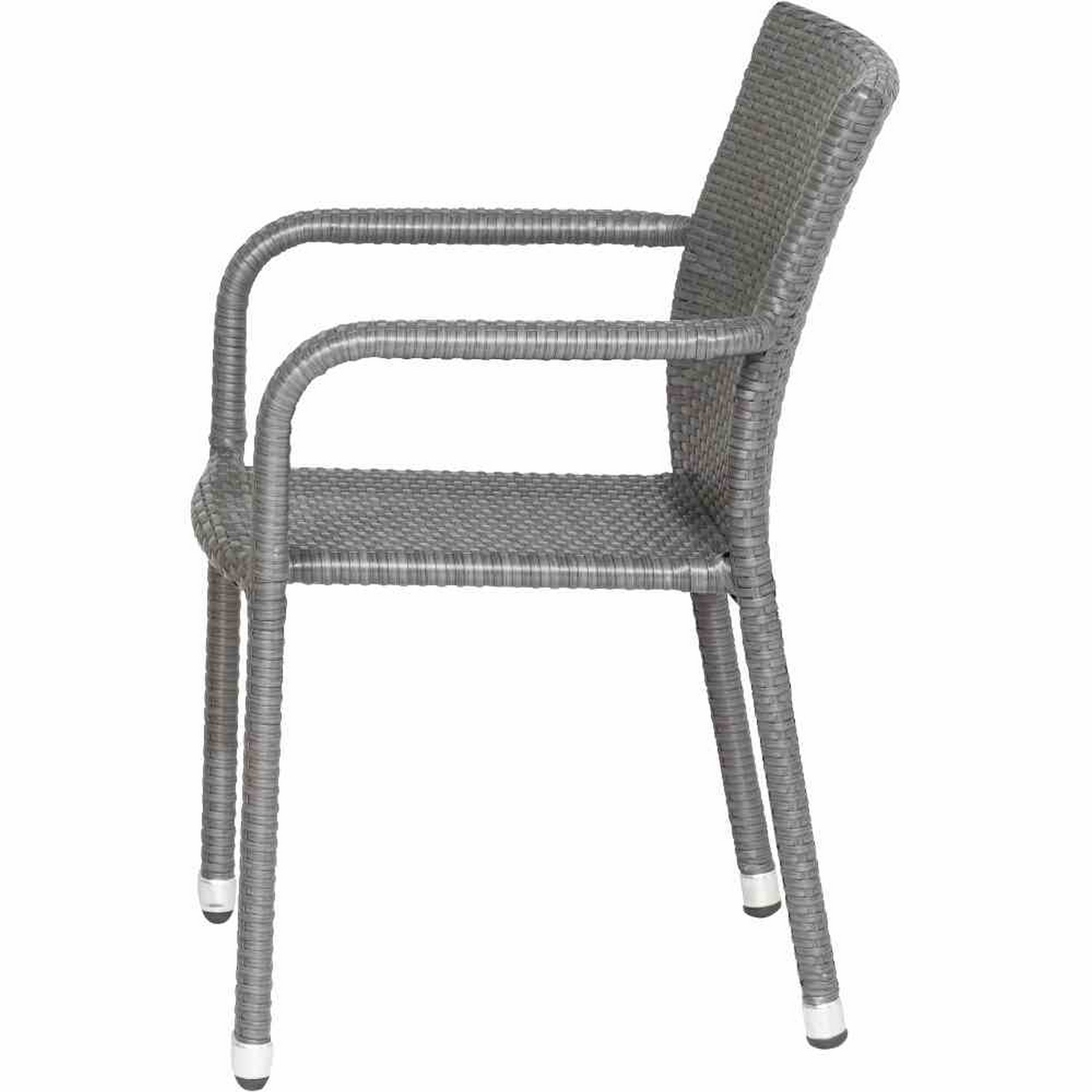 Stapelsessel 'Minas' schwarz 60 x 56 x 83 cm