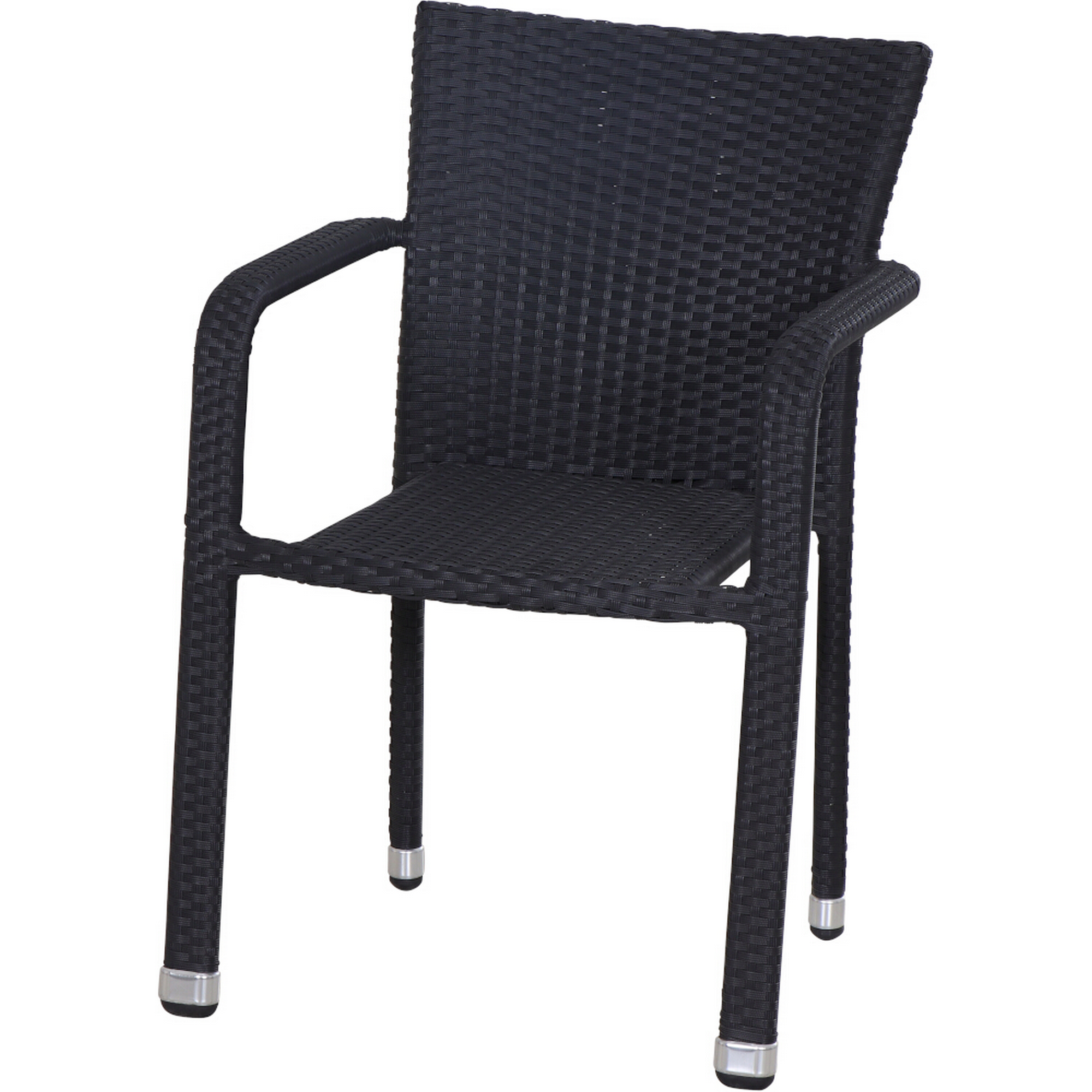 Stapelsessel 'Minas' schwarz 56 x 83 x 60 cm