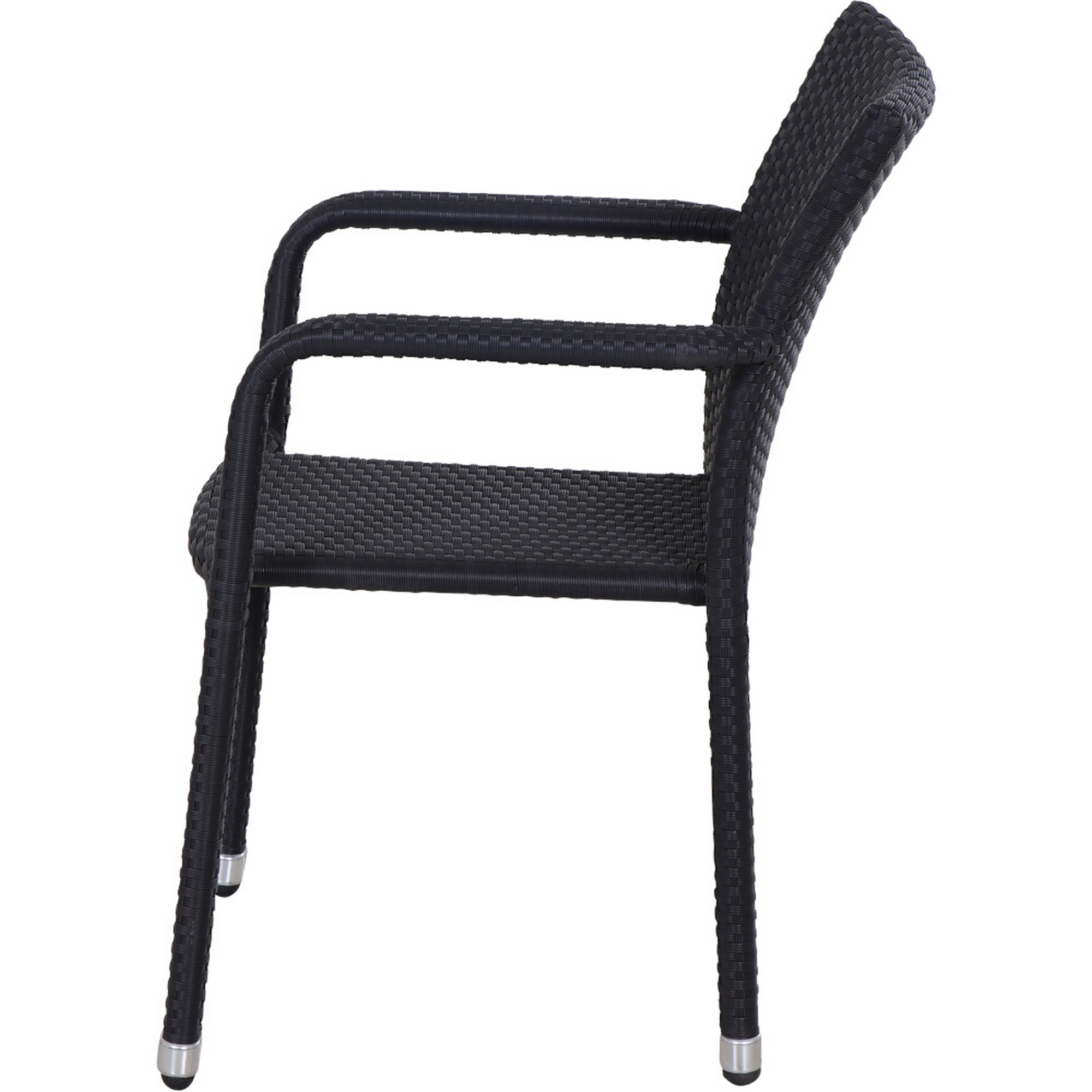 Stapelsessel 'Minas' schwarz 56 x 83 x 60 cm