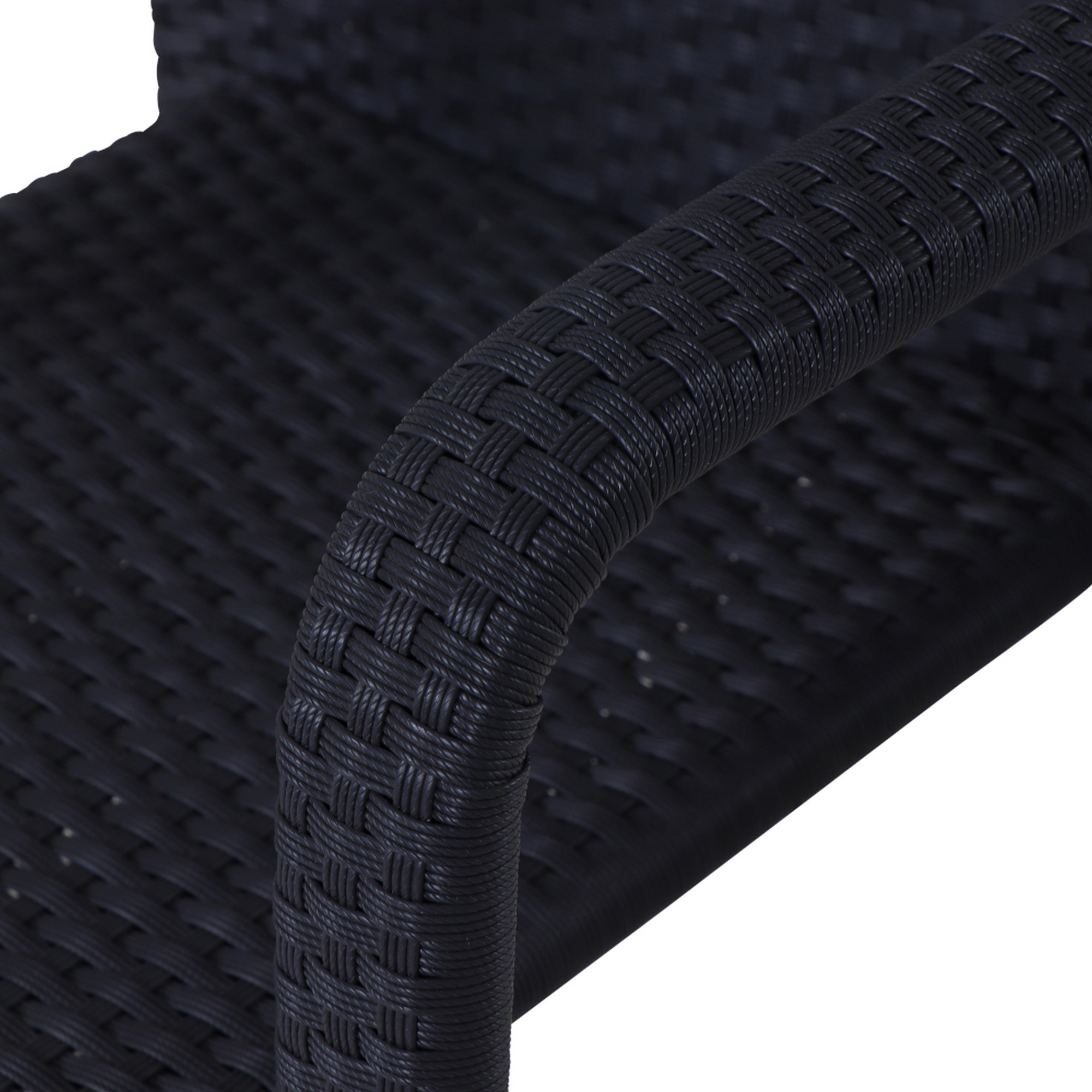 Stapelsessel 'Minas' schwarz 56 x 83 x 60 cm