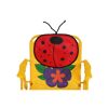 Gelber Kinderstuhl mit Marienkäfer-Motiv
