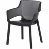 Gartenstuhl 'Easy' stapelbar Kunststoff anthrazit x 78 x 53 cm