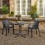 Gartenstuhl 'Easy' stapelbar Kunststoff anthrazit x 78 x 53 cm