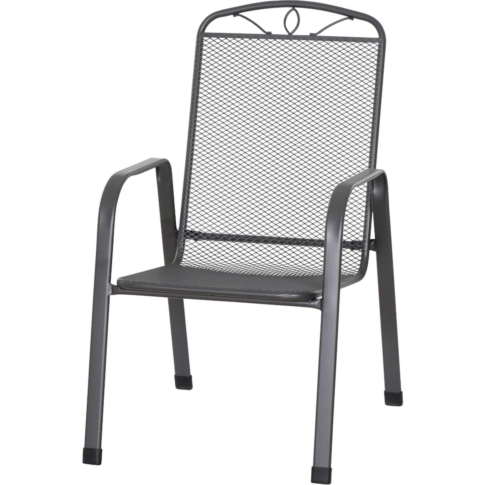 Stapelsessel 'Elda' matt-anthrazit 57 x 94 x 75 cm