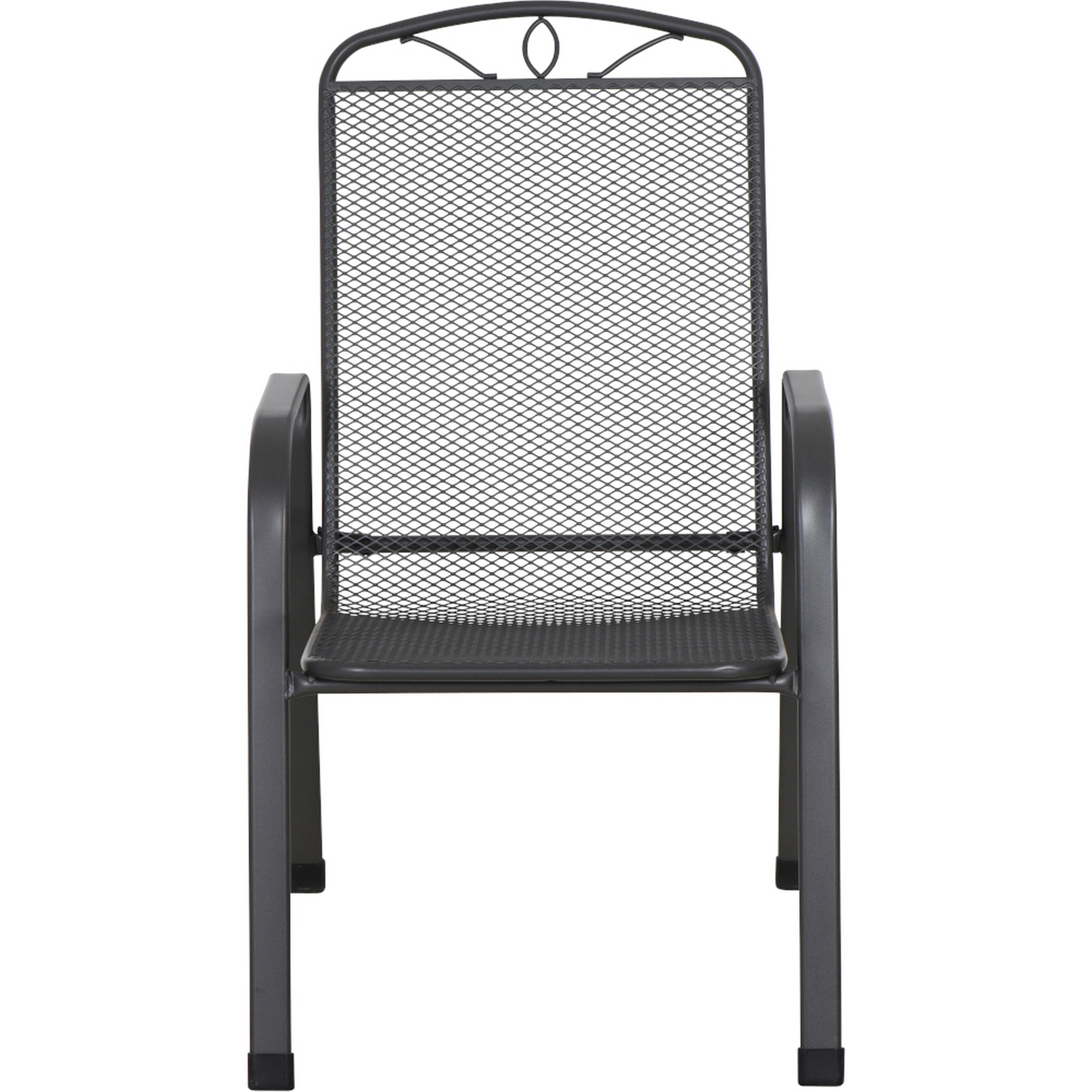 Stapelsessel 'Elda' matt-anthrazit 57 x 94 x 75 cm