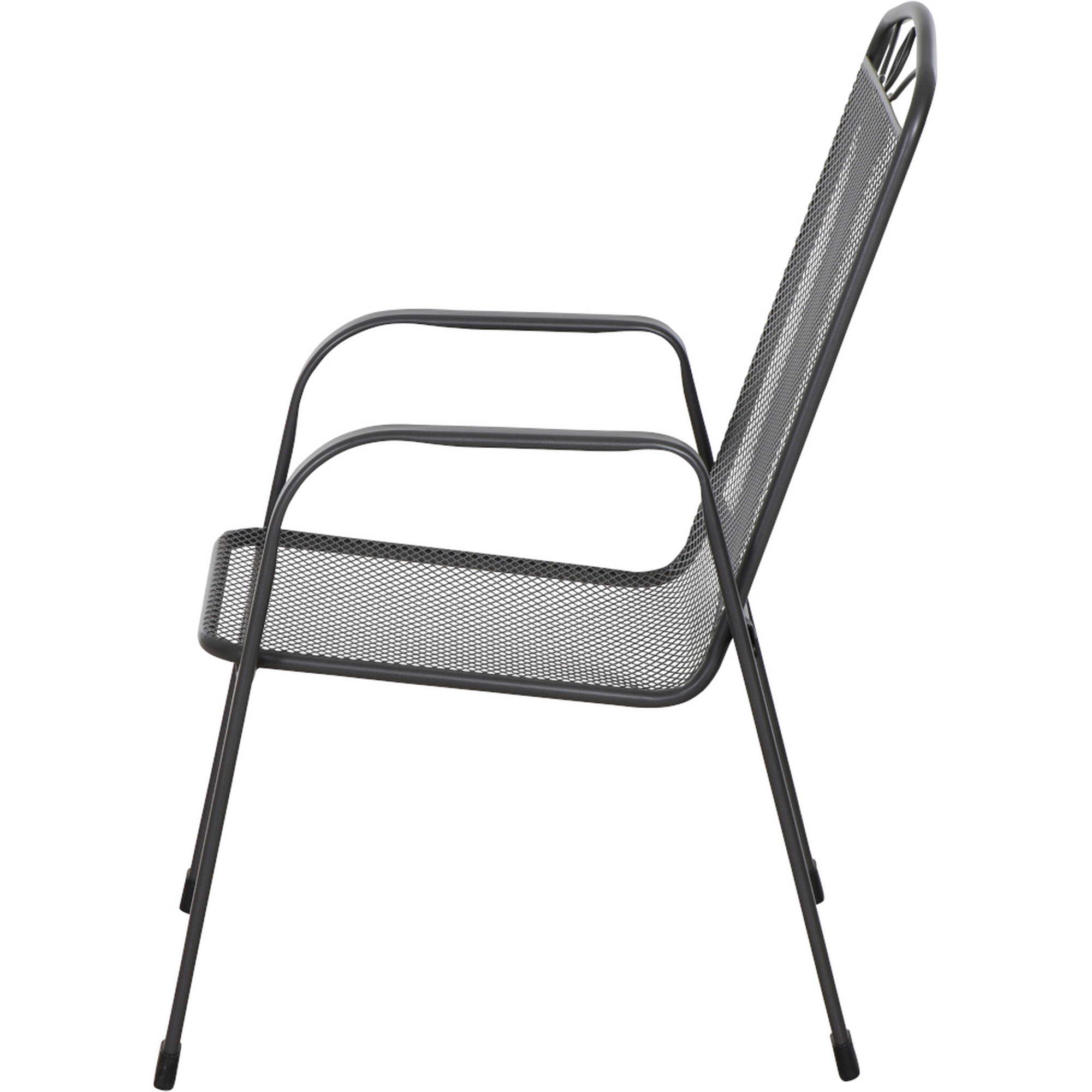 Stapelsessel 'Elda' matt-anthrazit 57 x 94 x 75 cm