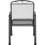 Stapelsessel 'Elda' matt-anthrazit 57 x 94 x 75 cm