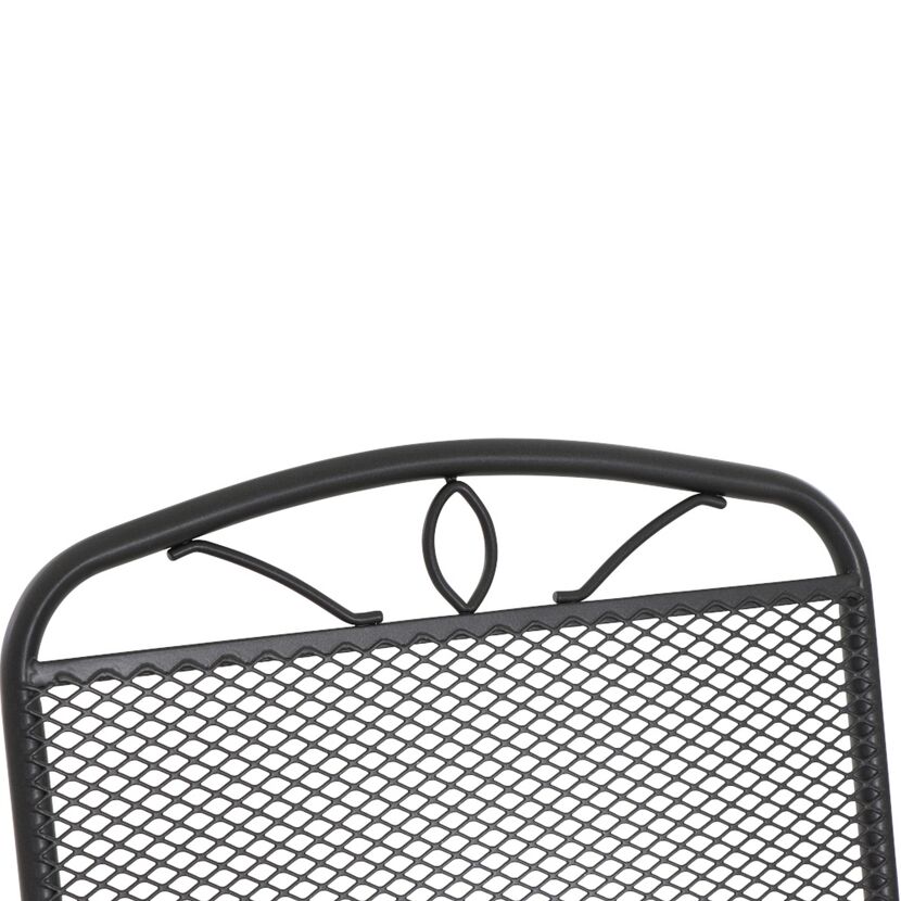 Gartenstuhl 'Elda' stapelbar Stahl anthrazit 57 x 94 x 75 cm