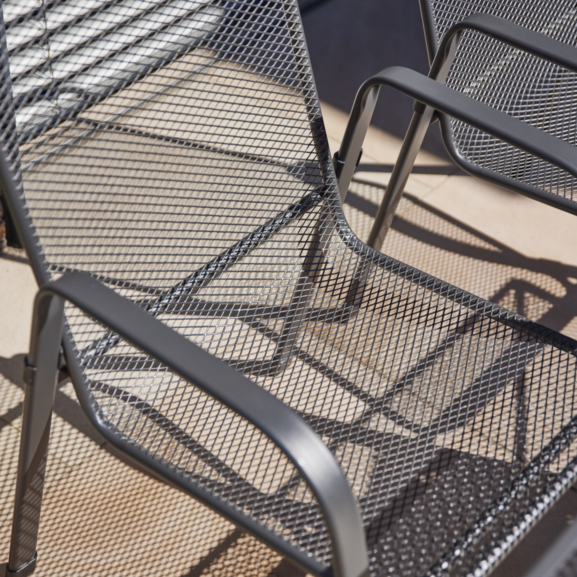 Stapelsessel 'Elda' matt-anthrazit 57 x 94 x 75 cm