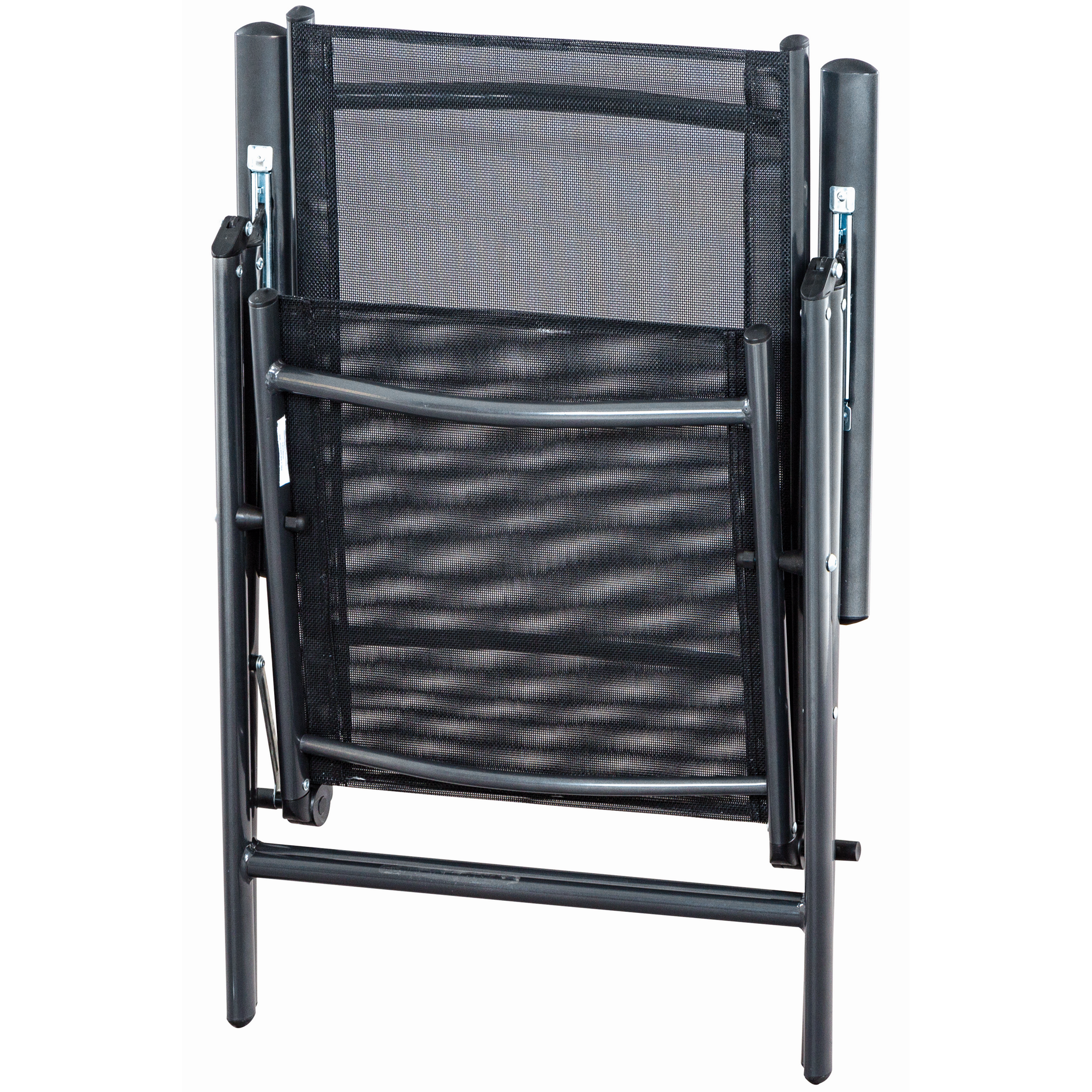 Klappsessel 'Saturn' schwarz 56 x 108 x 67 cm