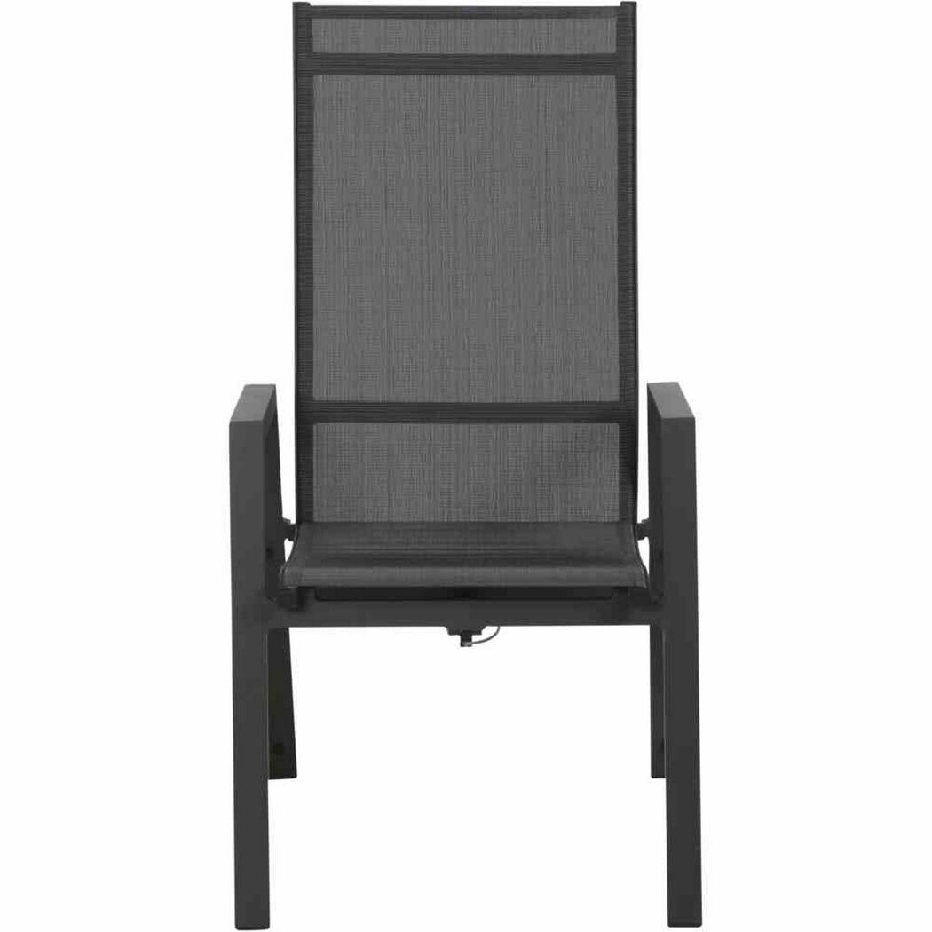 Gartenstuhl 'Savona' Aluminium anthrazit 60 x 111,5 x 74 cm