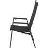 Gartenstuhl 'Savona' Aluminium anthrazit 60 x 111,5 x 74 cm
