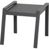 Gartenhocker 'Savona' stapelbar Aluminium anthrazit 58 x 46,5 x 50 cm