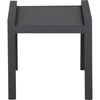 Gartenhocker 'Savona' stapelbar Aluminium anthrazit 58 x 46,5 x 50 cm