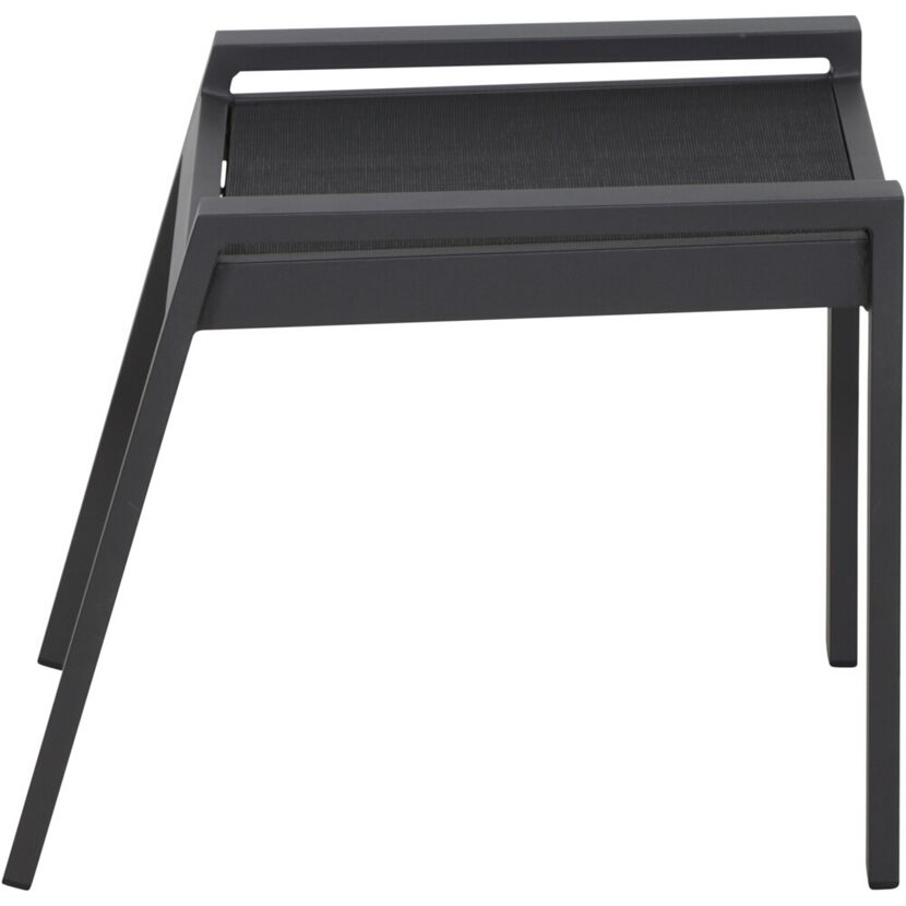 Gartenhocker 'Savona' stapelbar Aluminium anthrazit 58 x 46,5 x 50 cm