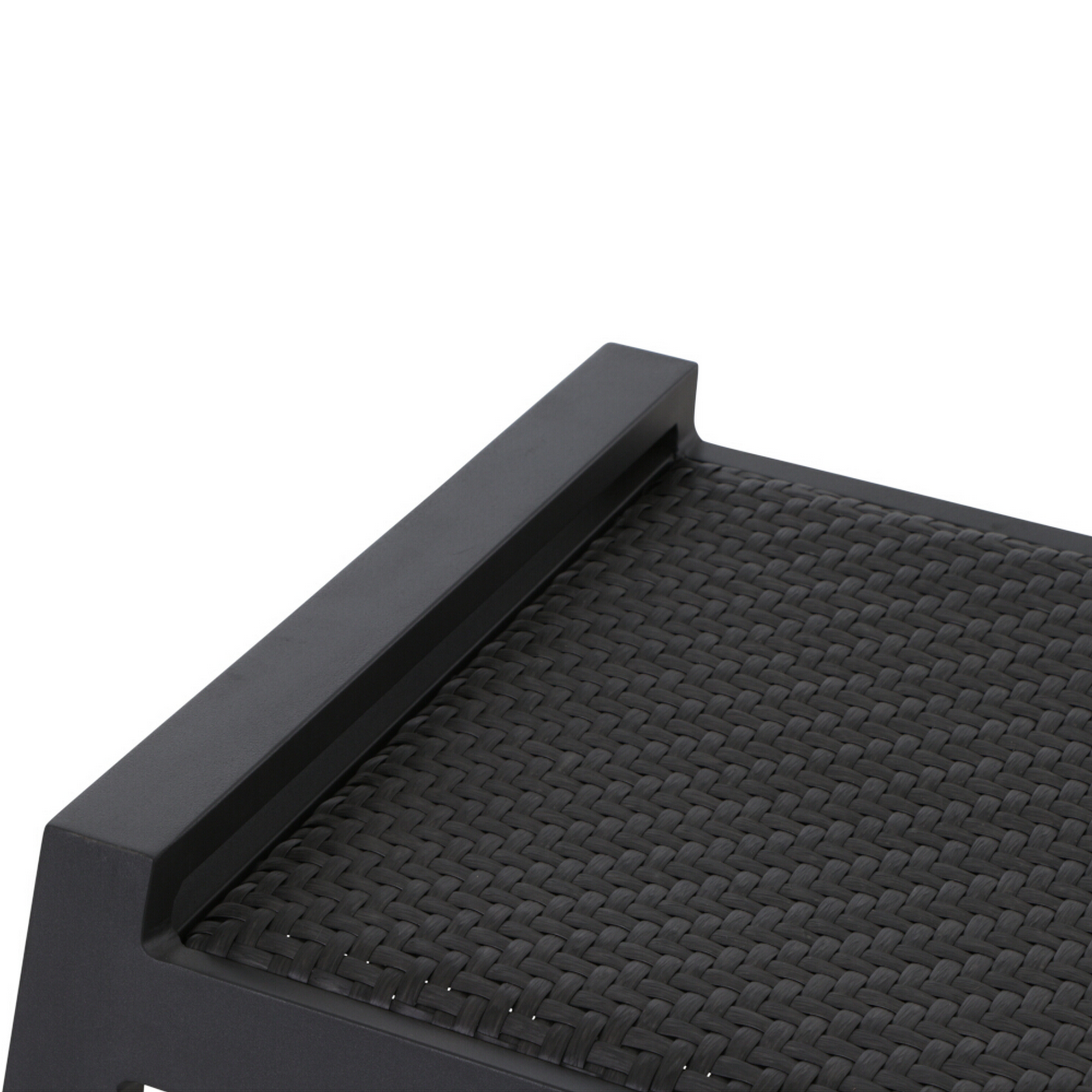 Hocker 'Savona' matt anthrazit 58 x 46,5 x 50 cm