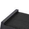 Gartenhocker 'Savona' stapelbar Aluminium anthrazit 58 x 46,5 x 50 cm