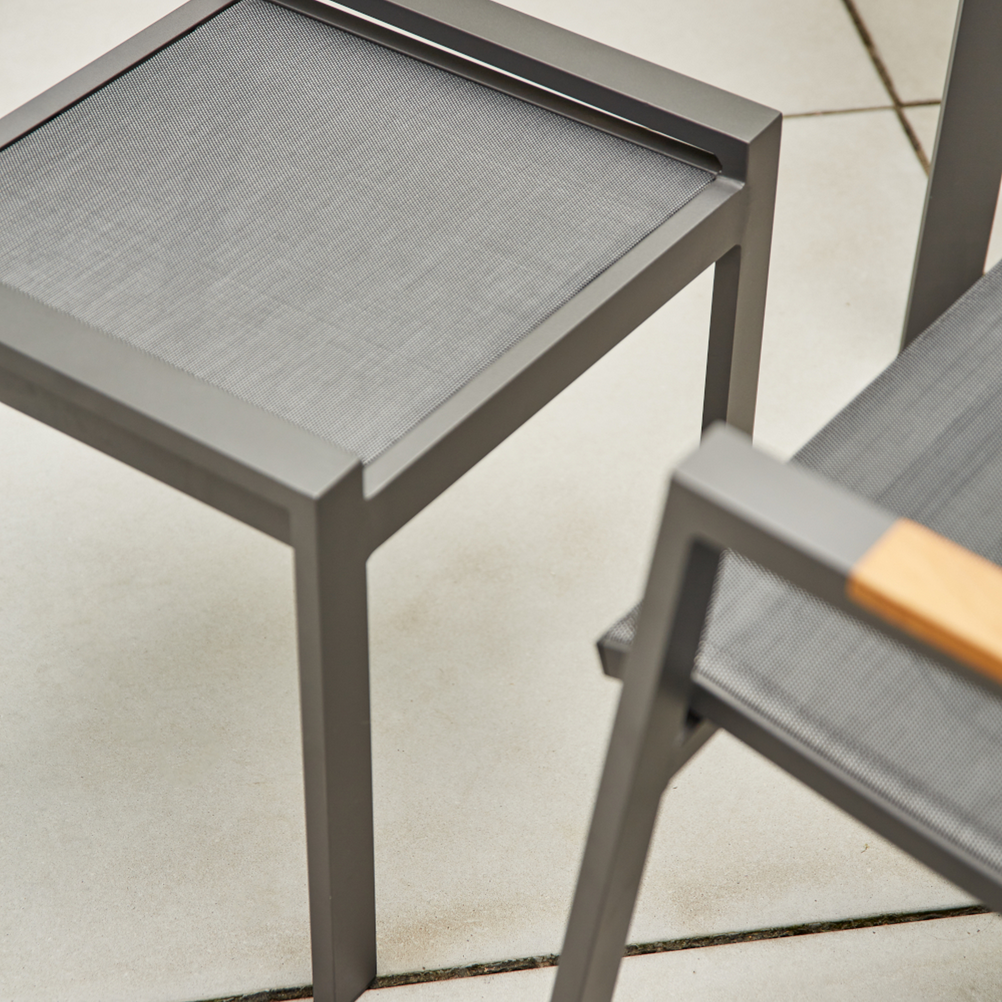 Hocker 'Savona' matt anthrazit 58 x 46,5 x 50 cm