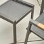 Gartenhocker 'Savona' stapelbar Aluminium anthrazit 58 x 46,5 x 50 cm