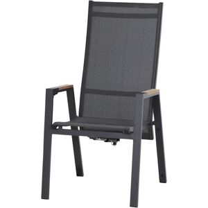 Gartensessel 'Savona' anthrazit 73 x 60 x 113 cm