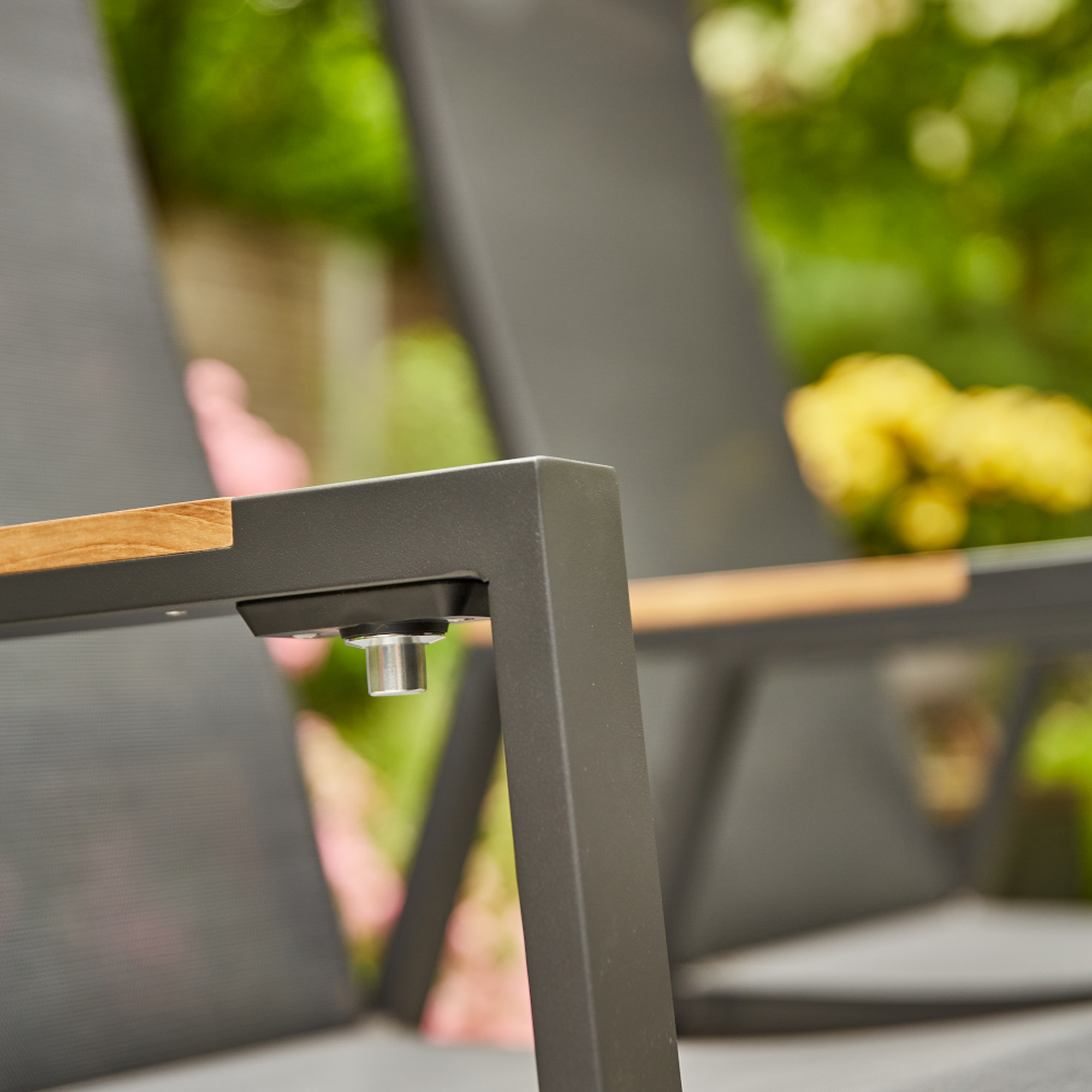 Gartensessel 'Savona' anthrazit 73 x 60 x 113 cm