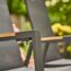 Gartenstuhl 'Savona' stapelbar Aluminium anthrazit 60 x 113 x 73 cm