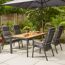 Gartenstuhl 'Savona' stapelbar Aluminium anthrazit 60 x 113 x 73 cm