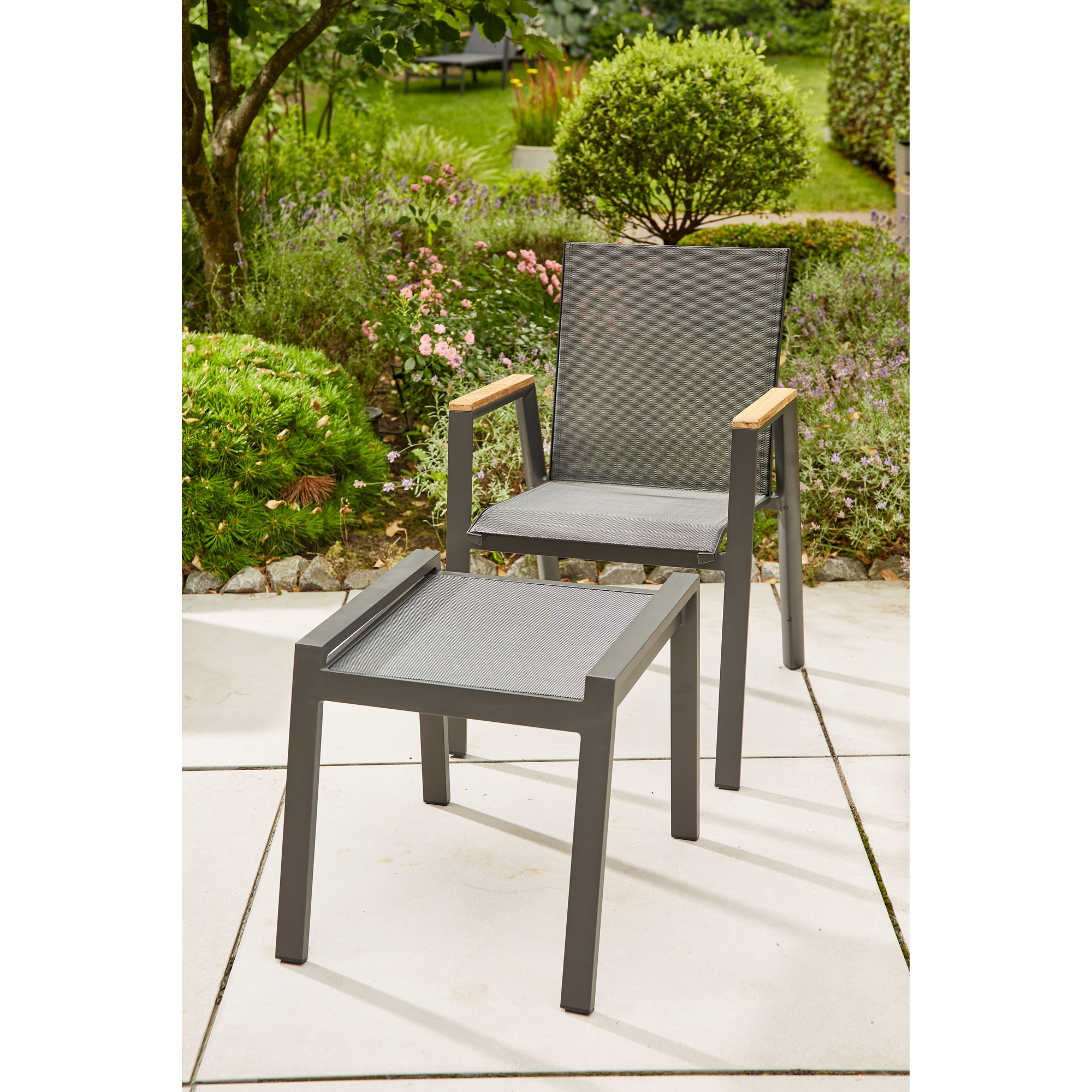 Stapelsessel 'Savona' matt-anthrazit 56,5 x 88 x 67 cm