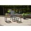 Gartenhocker 'Tesoro' stapelbar Aluminium anthrazit 51 x 44 x 52 cm