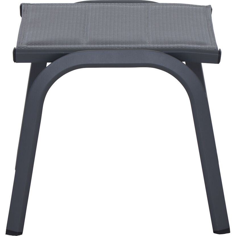 Gartenhocker 'Tesoro' stapelbar Aluminium anthrazit 51 x 44 x 52 cm