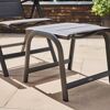 Gartenhocker 'Tesoro' stapelbar Aluminium anthrazit 51 x 44 x 52 cm