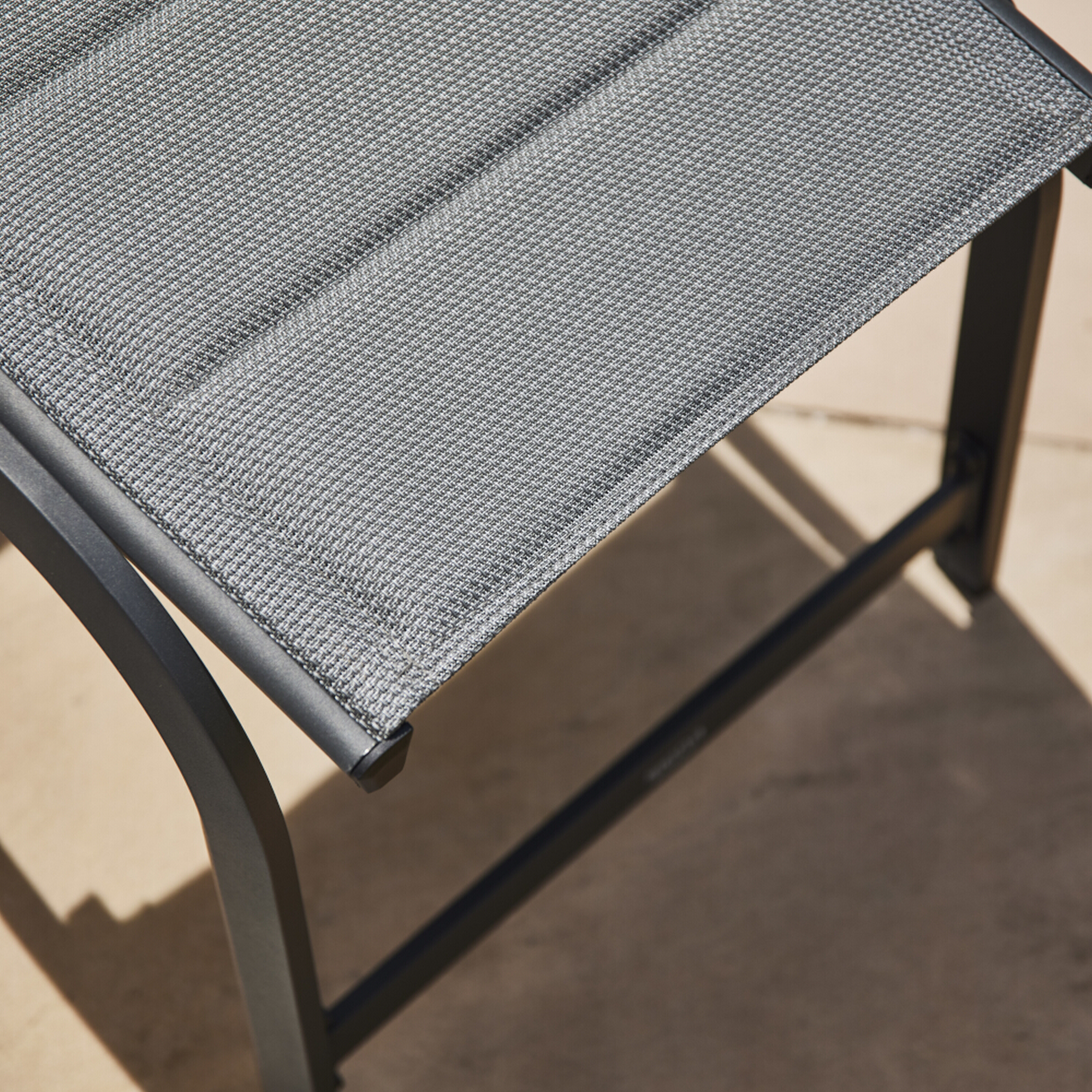 Hocker 'Tesoro' matt-anthrazit 51 x 44 x 52 cm