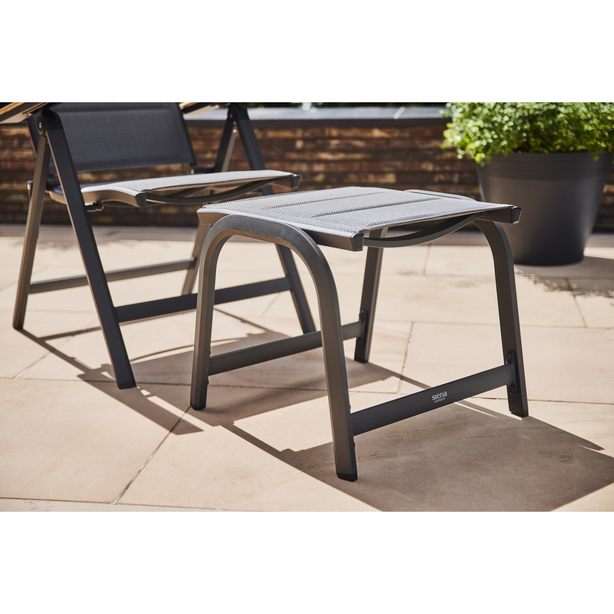 Hocker 'Tesoro' matt-anthrazit 51 x 44 x 52 cm