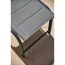 Gartenhocker 'Tesoro' stapelbar Aluminium anthrazit 51 x 44 x 52 cm