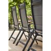 Gartenstuhl 'Tesoro' klappbar Aluminium anthrazit 60,5 x 110 x 68 cm