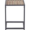 Beistelltisch 'Vinto' Aluminium/Teakholz 41 x 55 x 50 cm