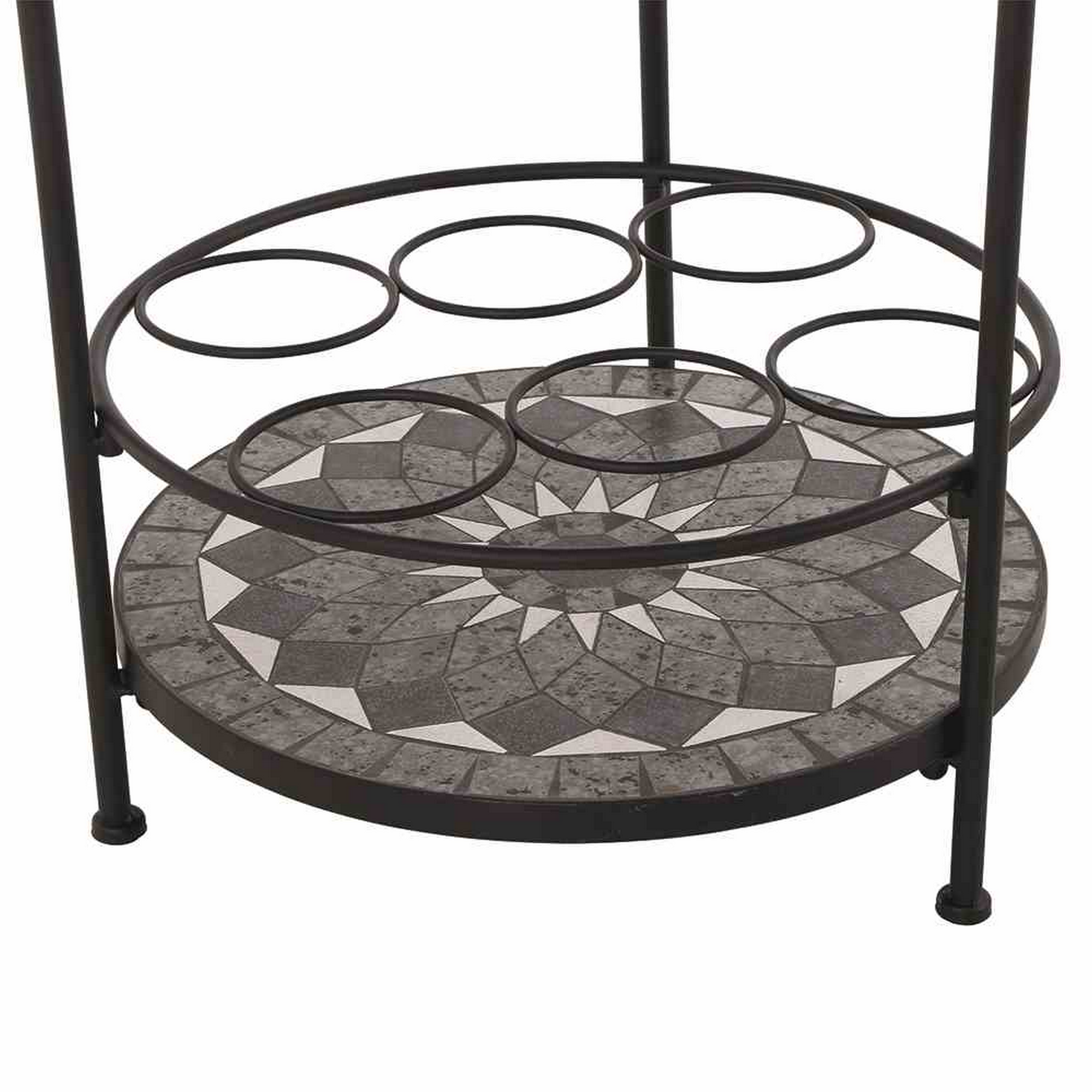 Gartentisch 'Como' Ø 42 cm mit Mosaikoptik