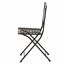 Gartenstuhl 'Como' klappbar Stahl schwarz 39 x 88,5 x 49,5 cm