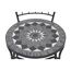 Gartenstuhl 'Como' stapelbar Stahl schwarz 43 x 93,5 x 49 cm