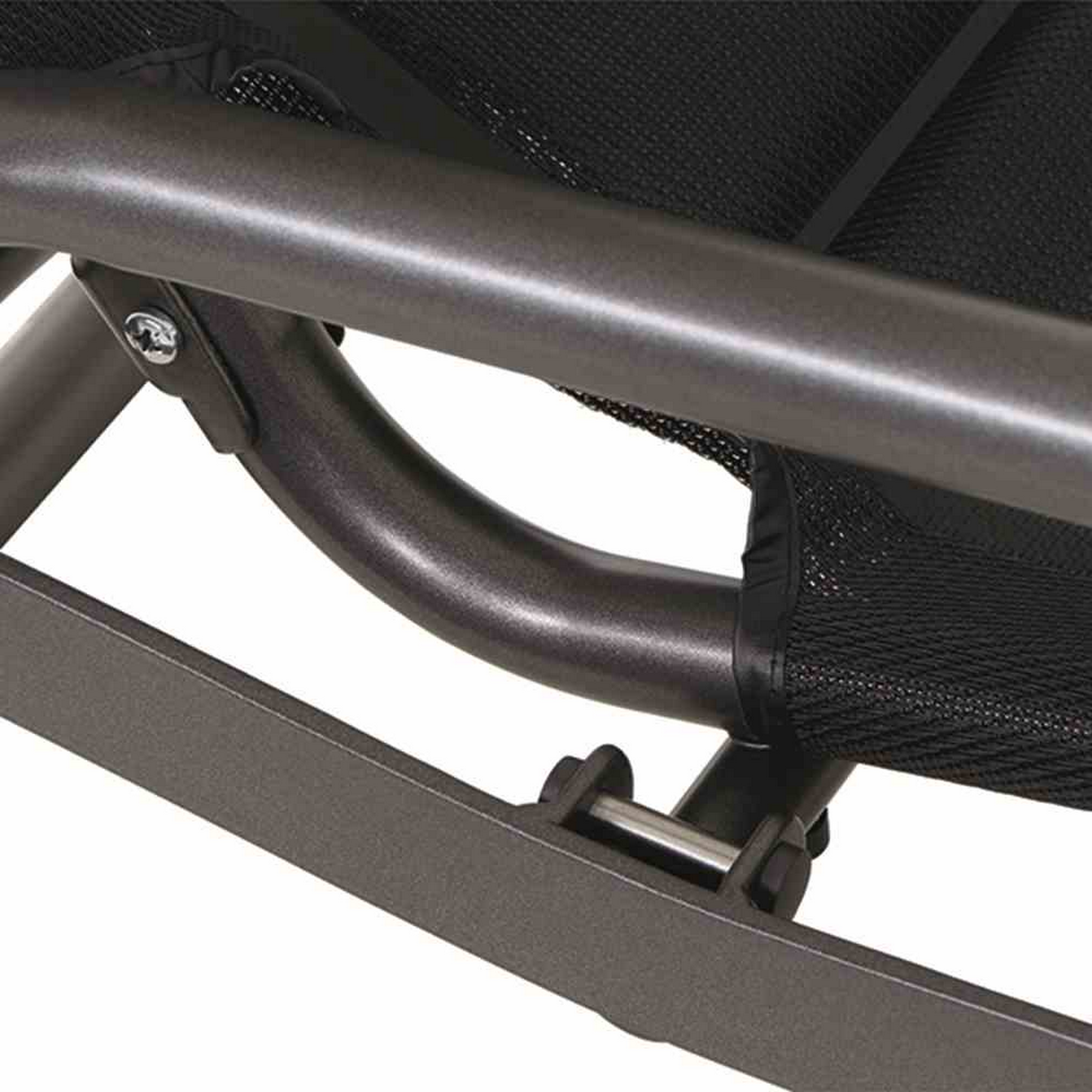 Sonnenliege 'Fano' schwarz 71 x 112 x 150 cm