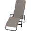 Liegestuhl 'Fano' taupe 71 x 112 x 150 cm