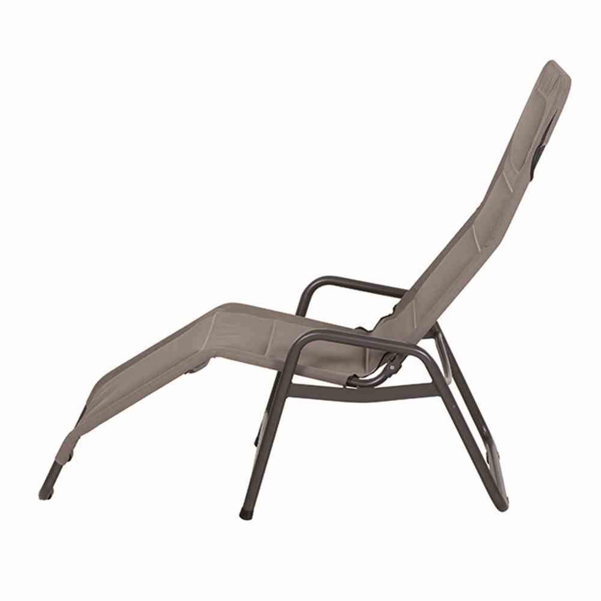 Sonnenliege 'Fano' taupe 71 x 112 x 150 cm