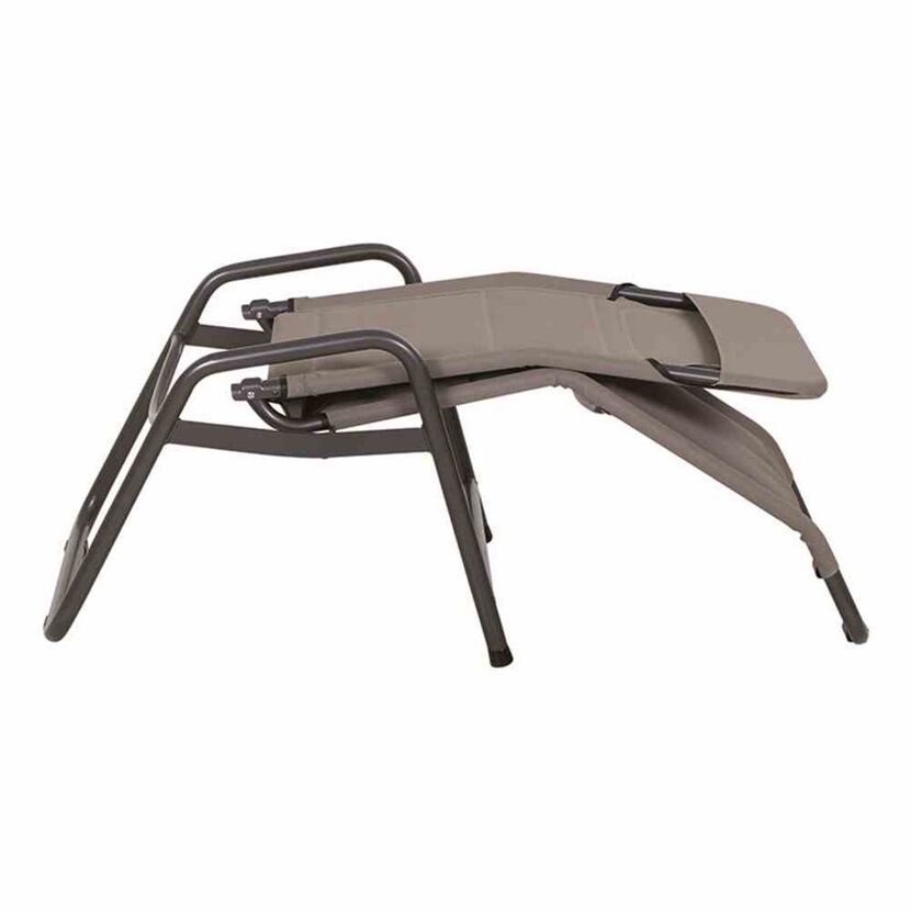 Liegestuhl 'Fano' taupe 71 x 112 x 150 cm