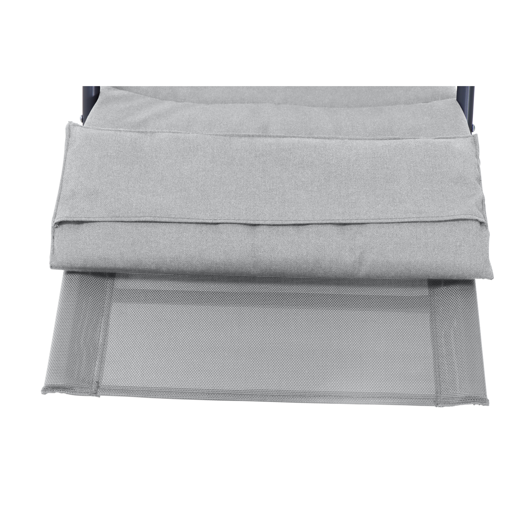 Schaukelliege 'Aliano' grau 57 x 84 x 143 cm